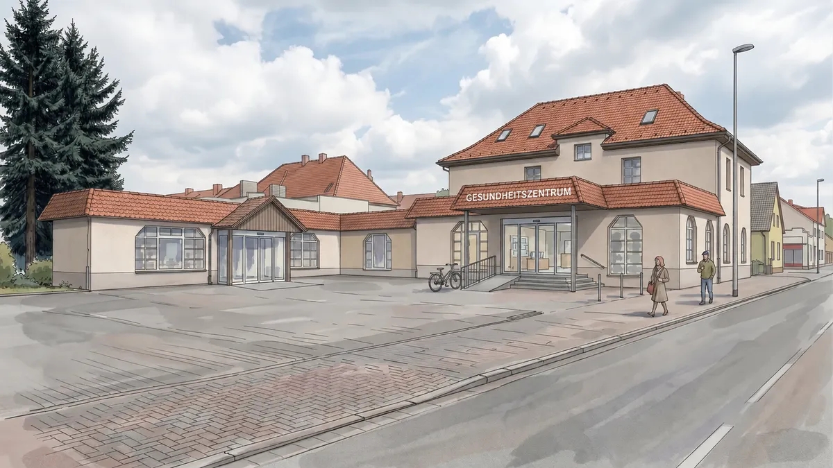 Das neue Gesundheitszentrum in der Bahnhofstraße 1 in Hohenleipisch